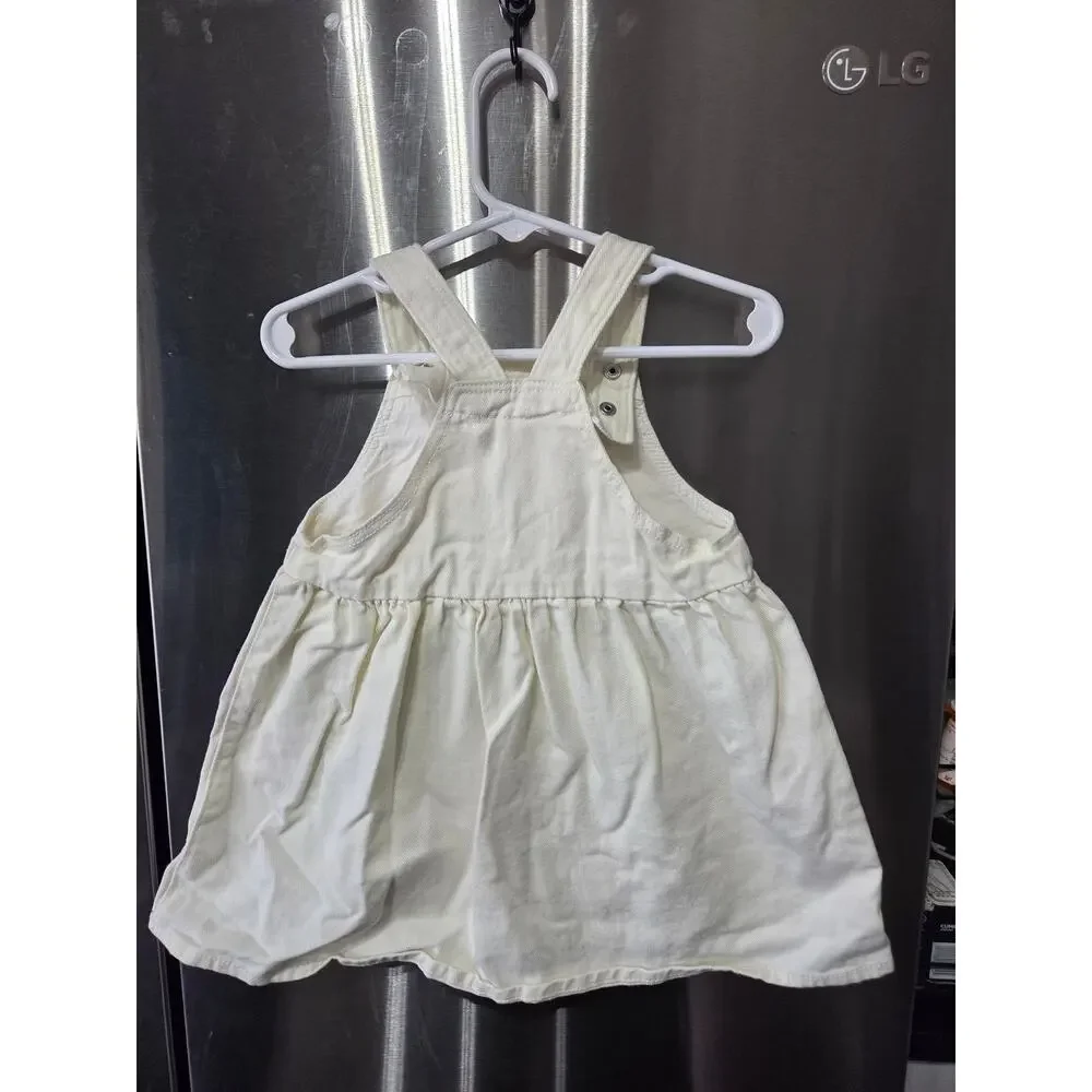 Floral Embroidered Pinafore Dress - H&M - 18mo